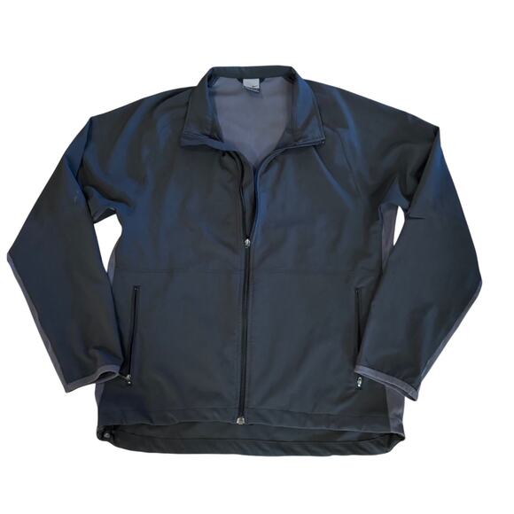 Nike Windbreaker Jacket Black Gray Sports Track Vented RN#56323 Mens Size M - Picture 1 of 13